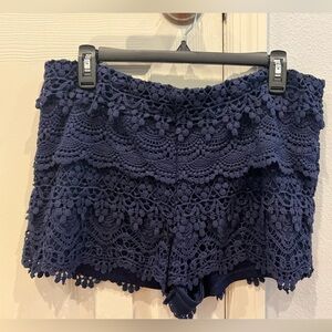 Gianni Bini- Crochet shorts